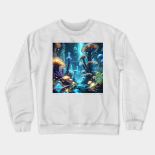 Amoebas landscape Crewneck Sweatshirt